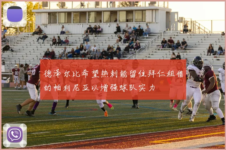 德泽尔比希望热刺能留住拜仁租借的帕利尼亚以增强球队实力