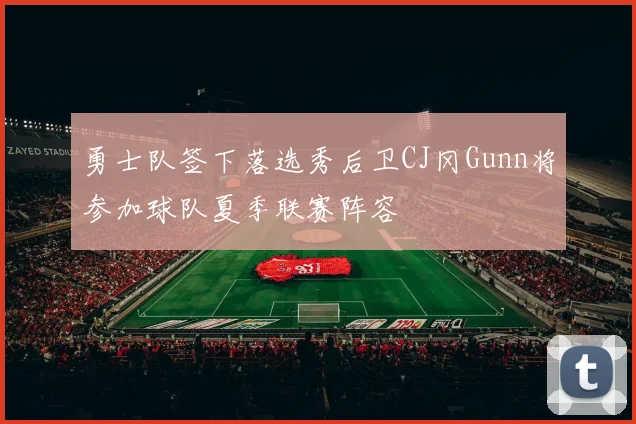 勇士队签下落选秀后卫CJ冈Gunn将参加球队夏季联赛阵容